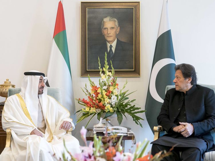 HH Mohammad Bin Zayed with Imran Khan 171022e1f1e large