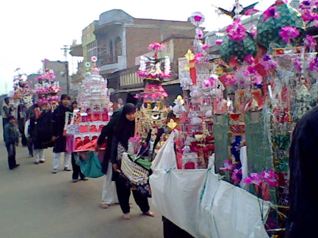 Muharram Taziya procession Barabanki India Jan 2009