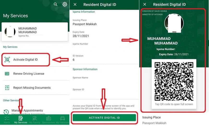 Procedure to Activate Digital Iqama through Absher Individuals for Saudi Expats and Citizens Saudi Expatriates.com min