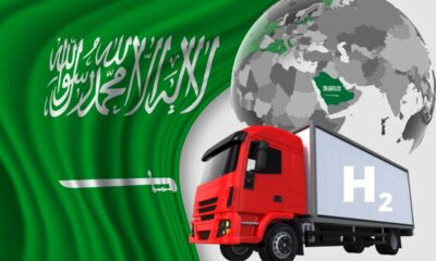 Hydrogen vehicles Saudi Arabia flag