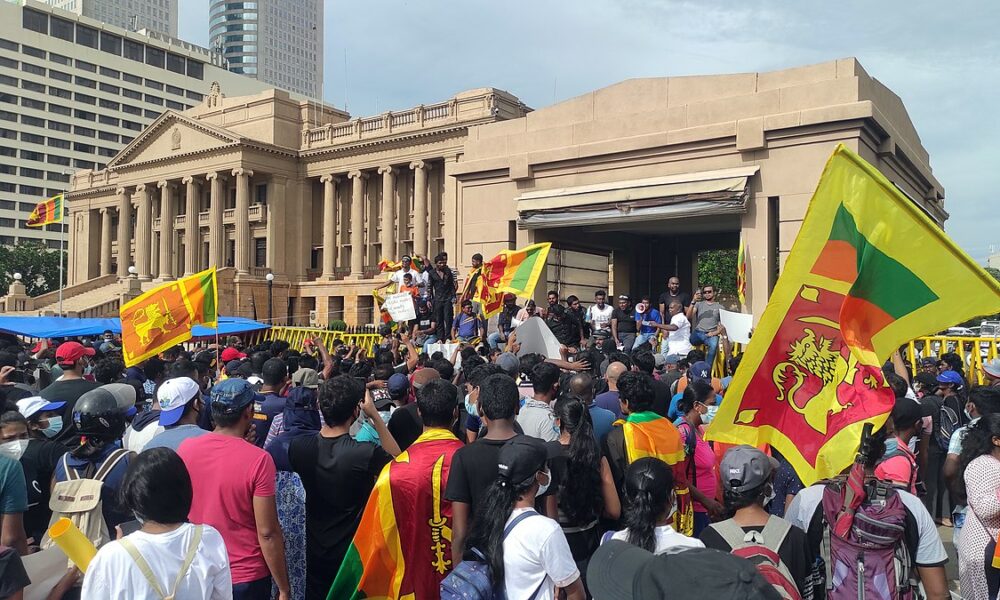 Anti government protest in Sri Lanka 2022